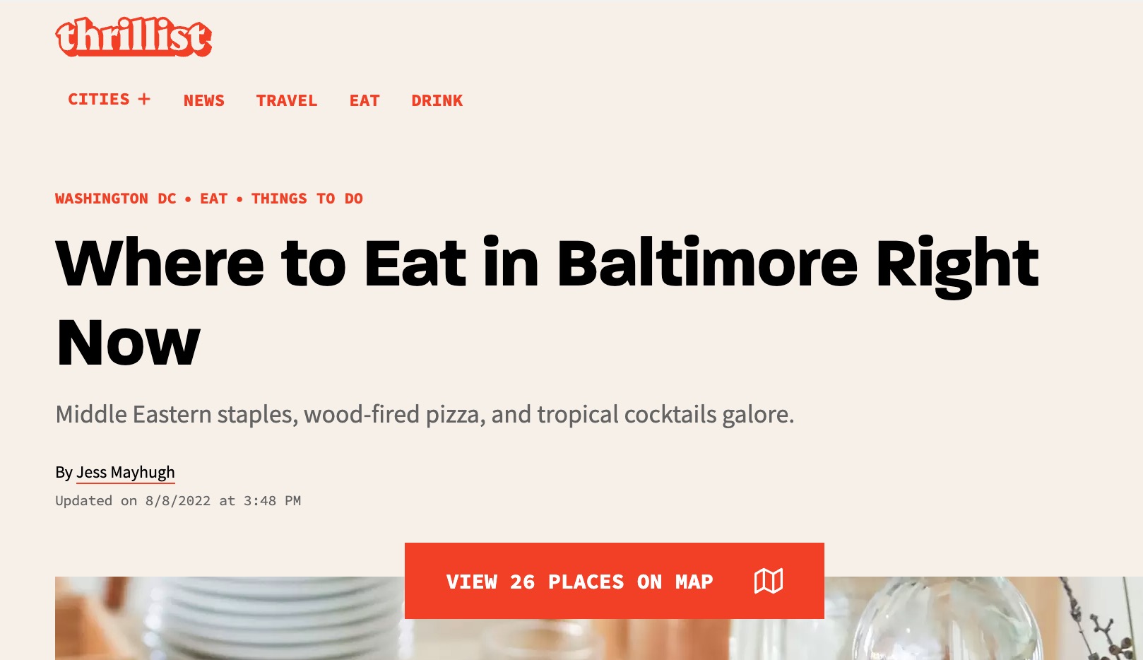 Where to Eat in Baltimore Right Now Thrillist